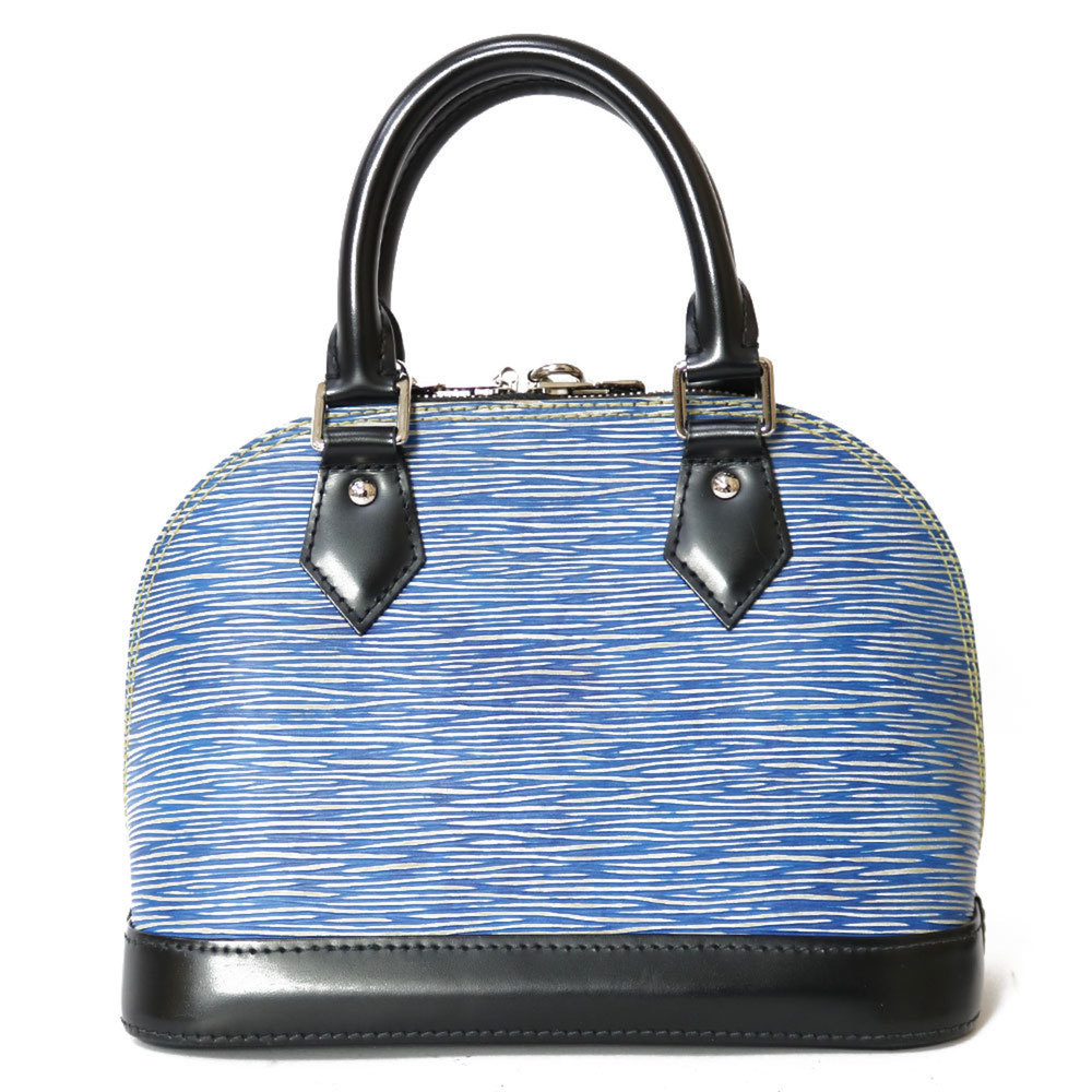 LOUIS VUITTON Epi Denim Alma BB M41437 2way Handbag Shoulder Bag Blue Ladies - Picture 3 of 11
